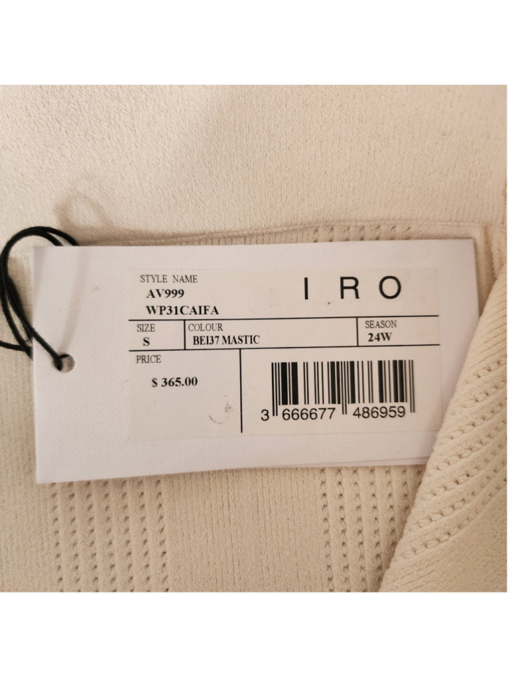 IRO Paris Caifa White Knit Midi Skirt Small NWT - Picture 6 of 6